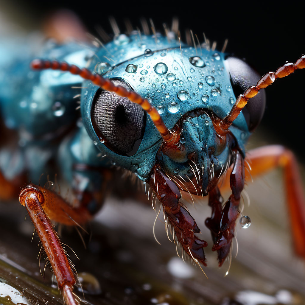 a-blue-bee-microscopic-view